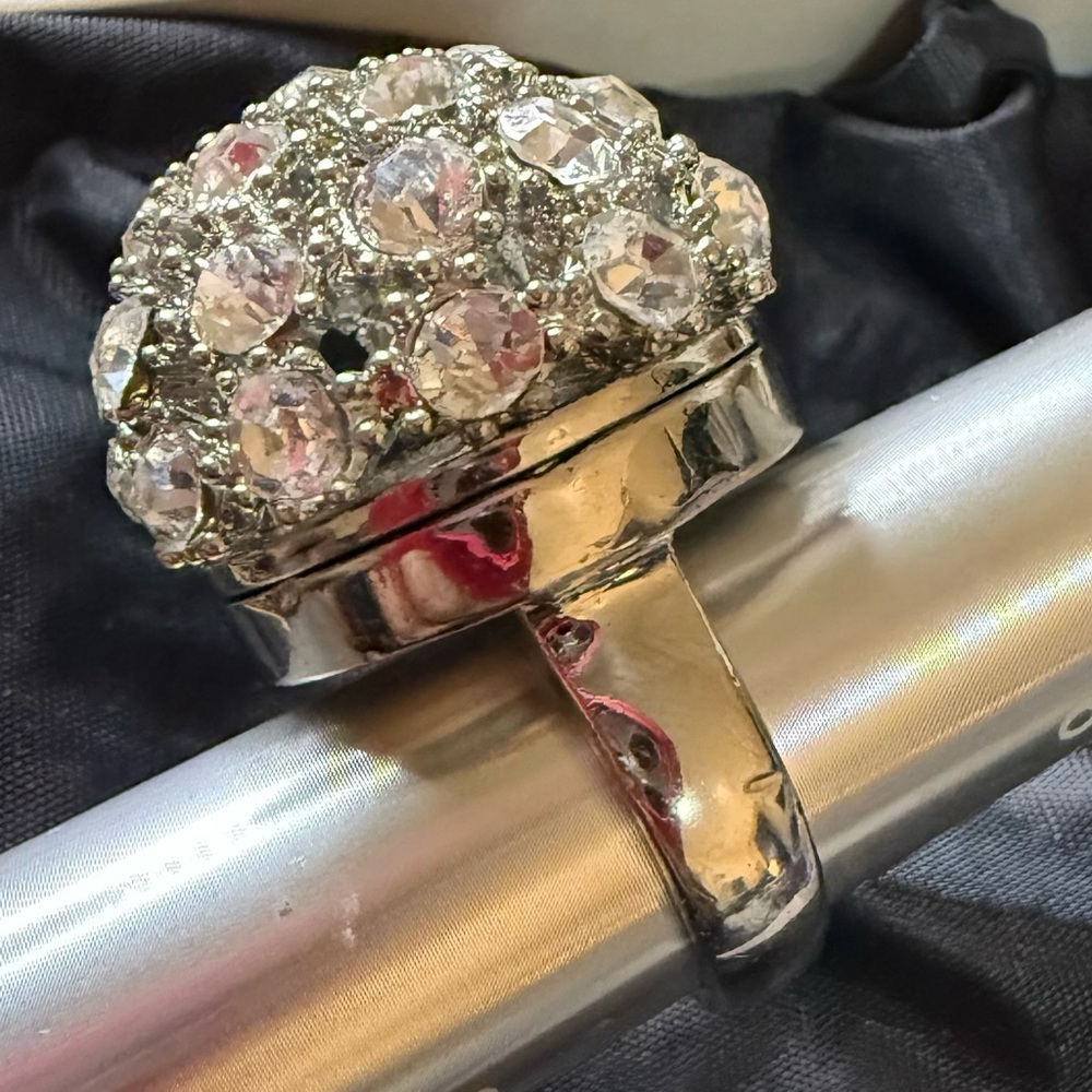 Vintage Style Domed Cluster Ring